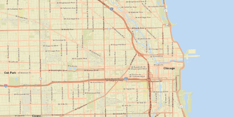 Chicago United Center map