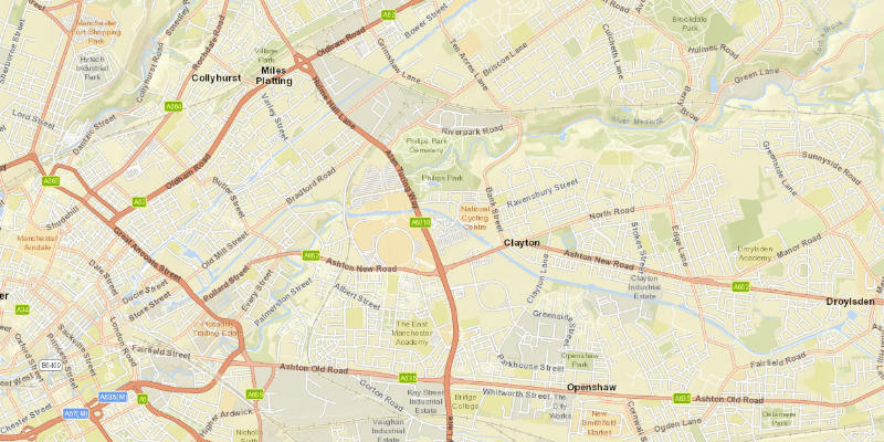 Co-op Live Manchester map